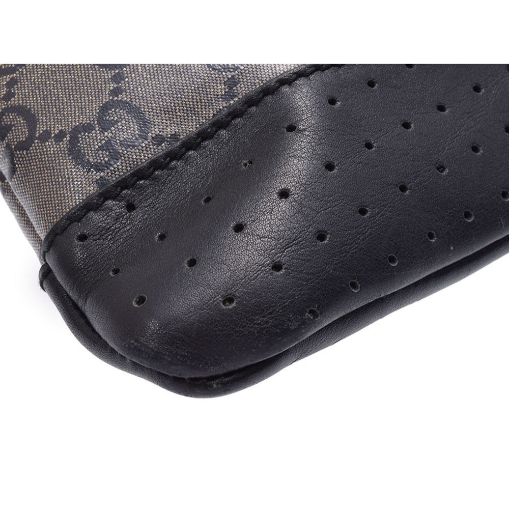 Gucci Crystal leather crossbody GG GG bag Supreme black - Picture 5 of 11